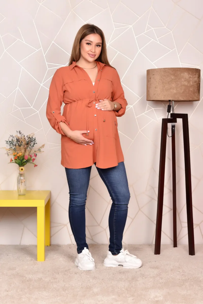 Orange Basic Blouse