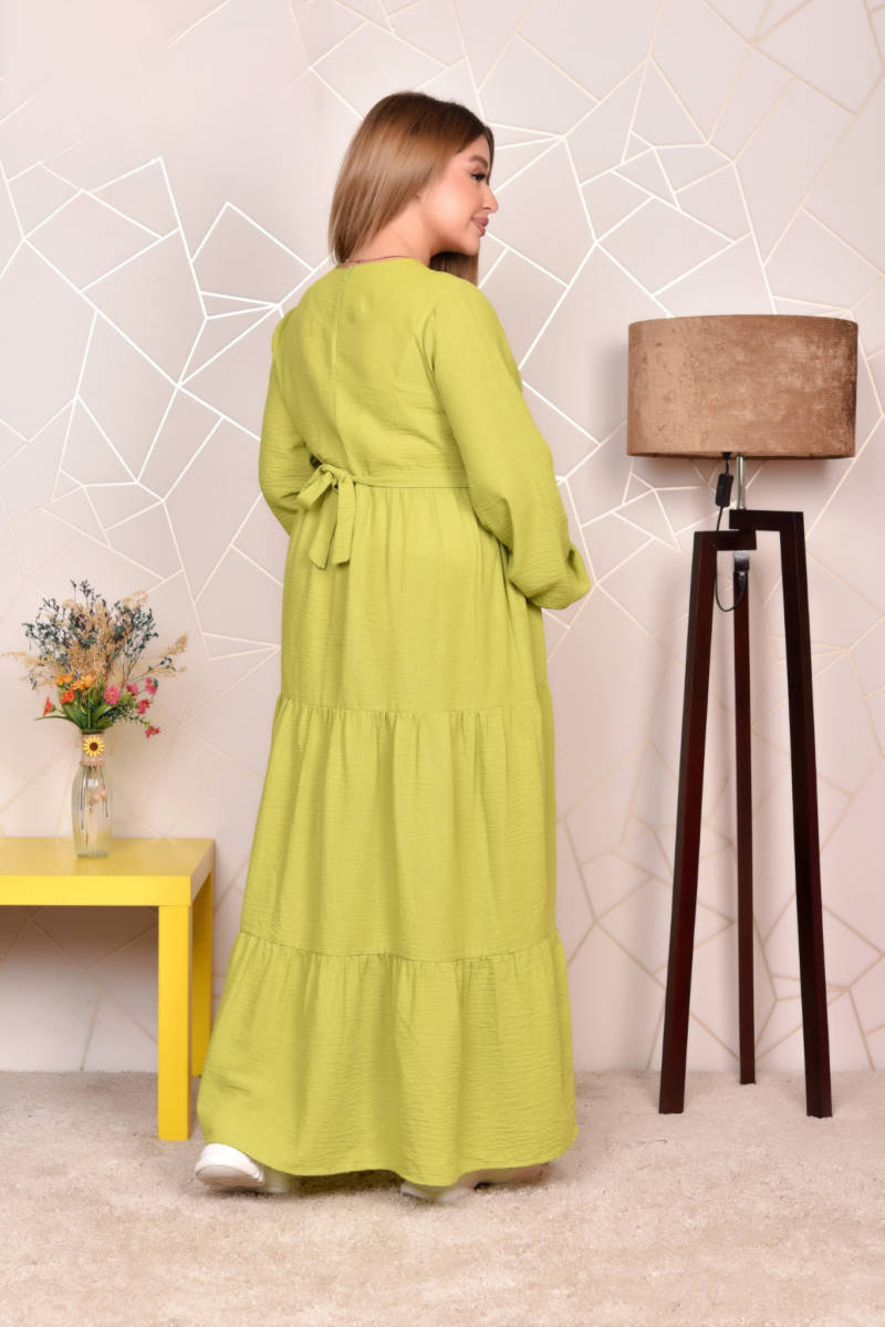 Green Long-sleeved dress - Image 3