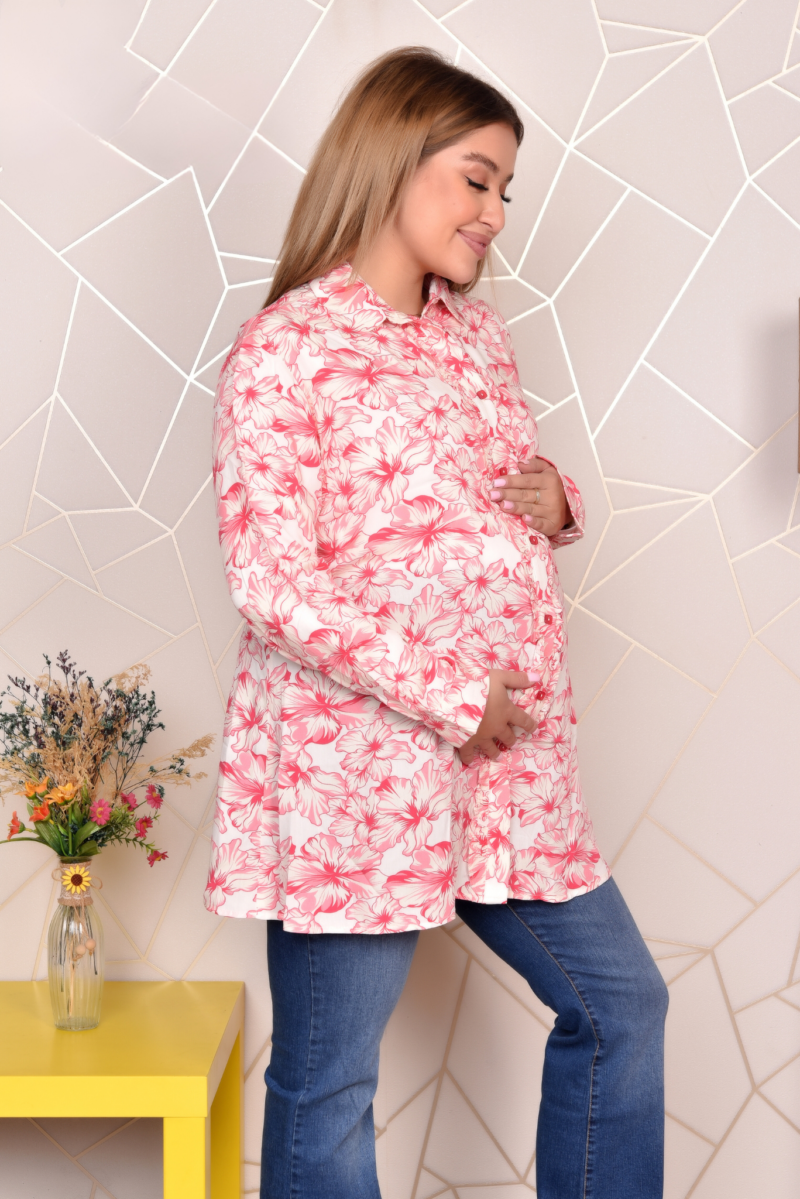 Rose printed blouse - Image 3