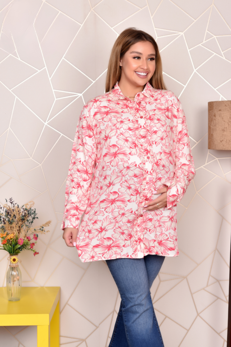 Rose printed blouse - Image 2