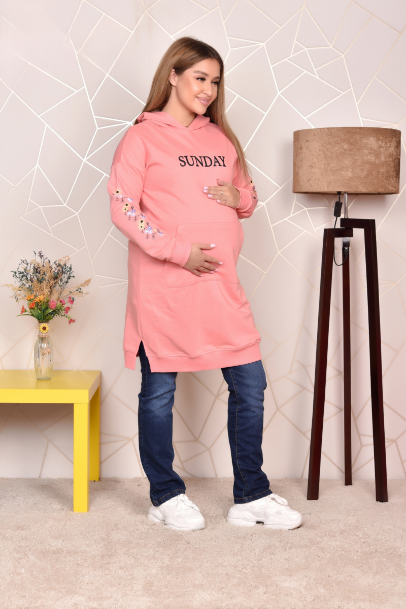 Long Sweatshirt with Print